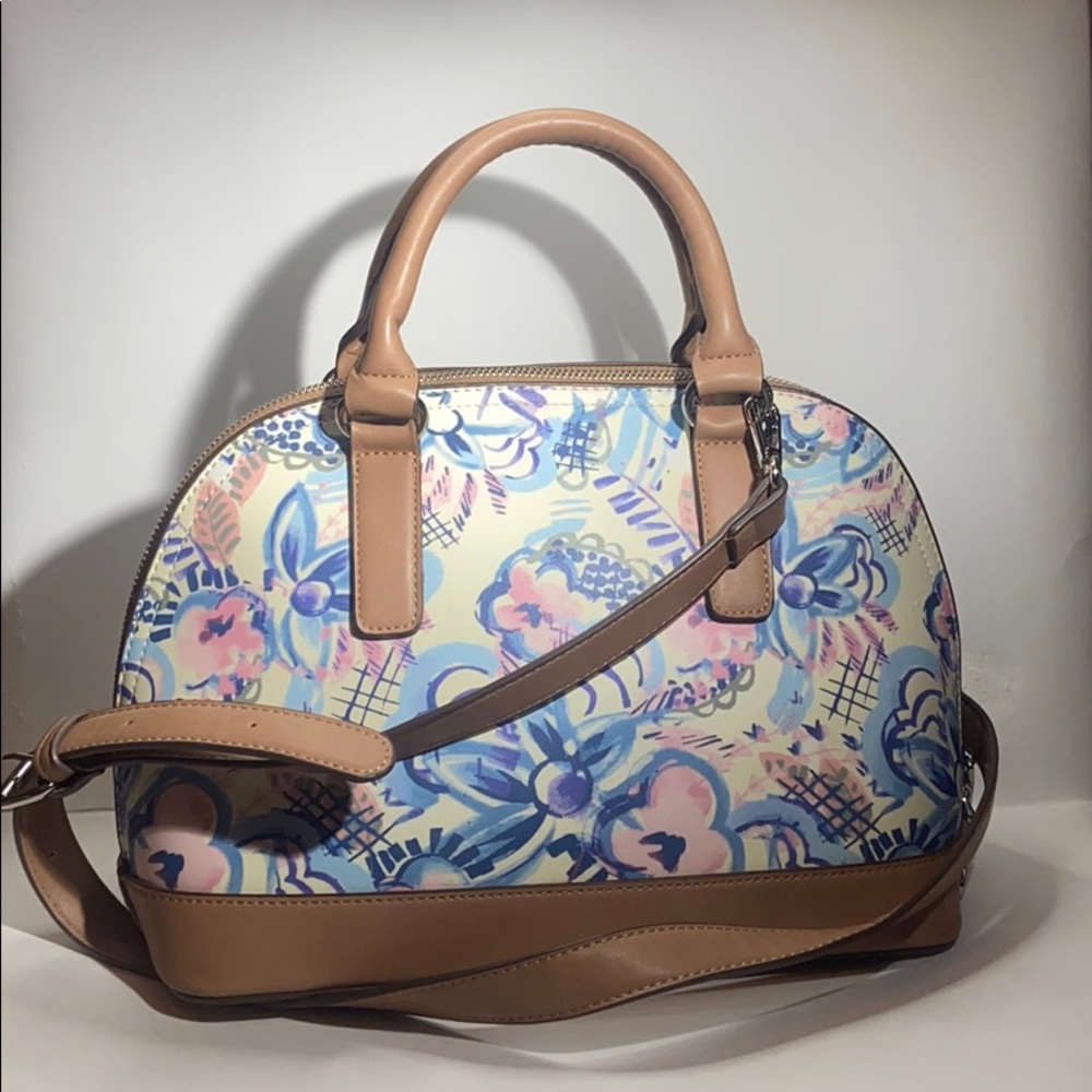 Charming Charlie Floral Satchel/Crossbody Bag - Picture 3 of 15
